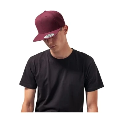 Image of Flexfit Classic Snapback Cap, Size: One Size, Maroon