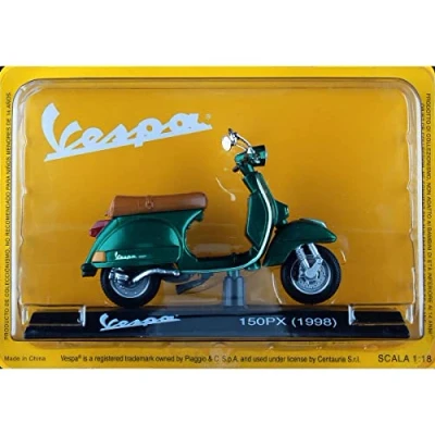 Image of Compatible with 1998 Vespa 150 PX Verde 1:18 Editorial Salvat VES2001