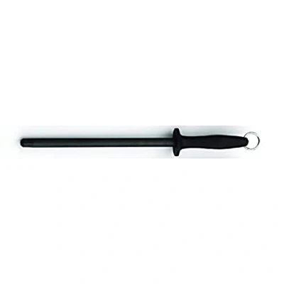 Image of Rockingham Forge Black Ceramic Sharpening Rod with Plastic Handle, 11, 28cm