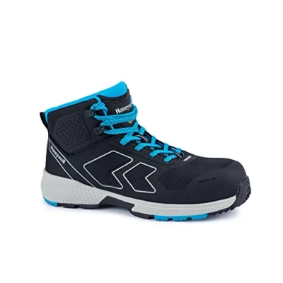 Image of Honeywell Agile Runner S3 SRC ESD Industrial Safety Shoes for Men &amp; Women, Mid Cut Style, 3D Mesh Lining, Fiberglass Toecap, Rubber Outsole, Blue, Size 13 UK, 6250125 48