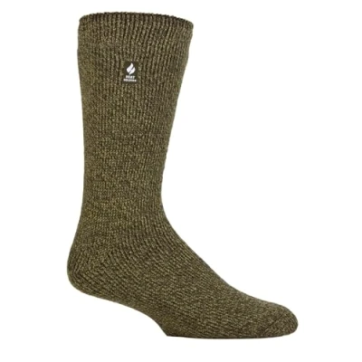 Image of HEAT HOLDERS Mens &amp; Womens 2.3 Tog Original Thermal Socks 3 Sizes Thick Warm Fluffy Insulated for Winter Ideal Raynauds (UK, Numeric, 6, 11, Regular, Pine Green)