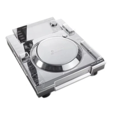 Image of Decksaver Cover for Pioneer DJ CDJ 2000NXS Super Durable Polycarbonate Protective lid in Smoked Clear Colour, Made The UK DJs&#039; Choice Unbeatable Protection
