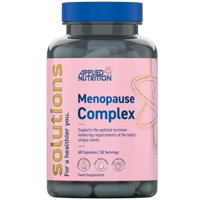 Image of Applied Nutrition Solutions Menopause Complex Vegan Capsules with Natural Hormonal Support Best Fatigue Relief Immune Enhances Balance (60 30 Servings)