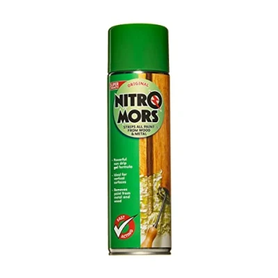 Image of Nitromors Original Aerosol Paint Stripper, Varnish &amp; Lacquer Remover, for Wood, Metal Concrete, 500 ml