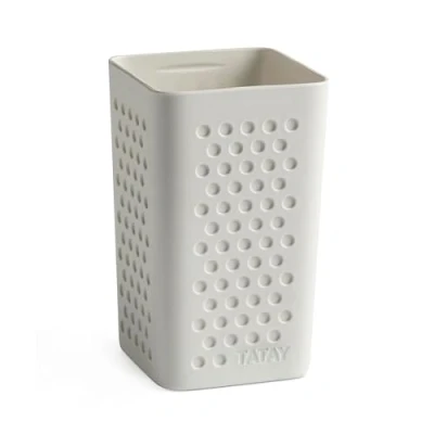 Image of TATAY Bohol Toothbrush Holder, White, 6,5 x 11 cm