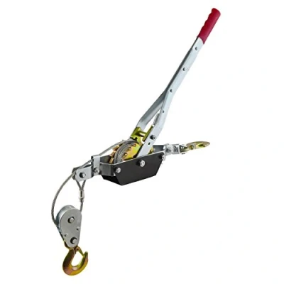 Image of AB Tools 2 Ton Hand Power Wired Cable Puller Winch Turfer Pulley Soft Grip Handle TE817