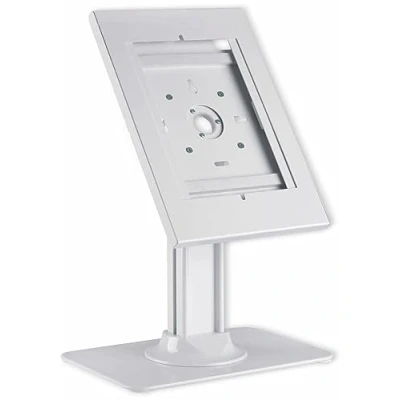Image of PureMounts PDS 5911 Stand with Lockable Steel Case for Tablets Apple iPad 9.7 Inch/iPad 10.2 Pro 10.5 Air Inch Gen 3 / Samsung Tab A 10.1 2019 White