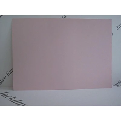 Image of Jackdaw Express Heavyweight Coloured Paper Card 2 Sided A4 180gsm x 15 for Cardmaking &amp; Crafts (Pink Pastel)