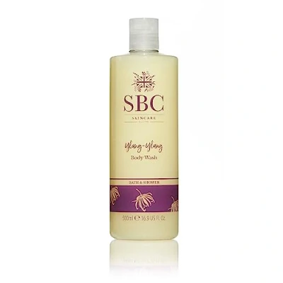 Image of SBC Skincare Ylang Body Wash 500ml Balancing and Calming Bubble Bath or Shower Gel