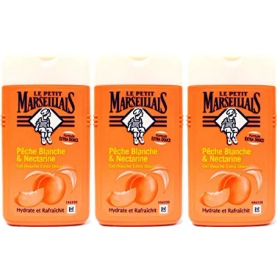 Image of LE PETIT MARSEILLAIS GEL DOUCHE Pêche Blanche et Nectarine 250ml
