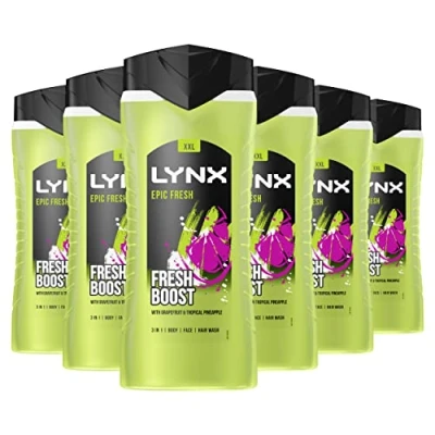 Image of Lynx Epic Fresh Grapefruit &amp; Tropical Pineapple Scent Shower Gel 500ml
