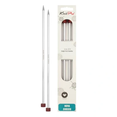 Image of KnitPro Nova Cubics single point. needles 25cm 6.00mm 3pcs