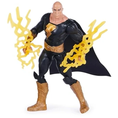 Image of DC Comics, Black Adam Movie Action Figure, 10cm Collectible Kids’ Toys for Boys and Girls Ages 3 Up. Styles Vary