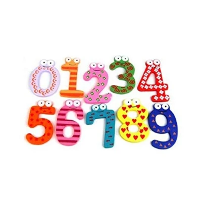 Image of GROCKSTR Funky Fun Colorful Magnetic Numbers Wooden Kids Educational toys