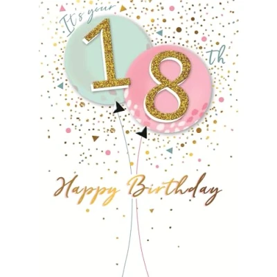 Image of Its Your 18th Birthday Greeting Card Second Nature Just To Say Cards