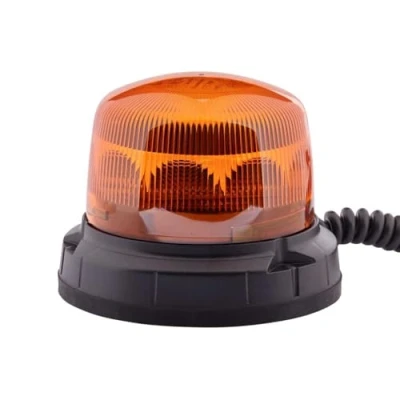 Image of HELLA 2XD 013 979 021 LED Strobe type Beacon RotaLED Compact 12/24V Yellow Magnet Mount Cable: 200mm