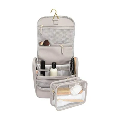 Image of Stackers Taupe Hanging Wash Bag