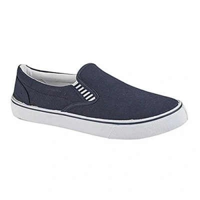 Image of DEK Canvas Slip On Mens Shoes Navy Blue (4 UK)