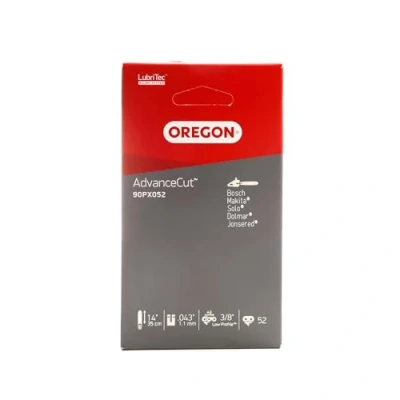 Image of Oregon AdvanceCut Chainsaw Chain for 14 Inch (35cm) Bar 52 Drive Links fits Bosch, Karcher, Husqvarna, Makita and more (90PX052E)