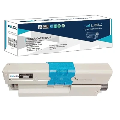 Image of LCL Compatible Toner Cartridge C332dnW C332dn c332 MC363dnw MC363dn MC363 46508712 46508716 3500Pages (1 Black) Replacement for OKI