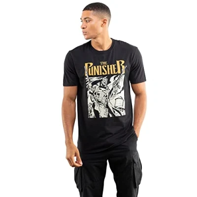 Image of Marvel Men&#039;s Punisher Dual T Shirt, Black, X Large