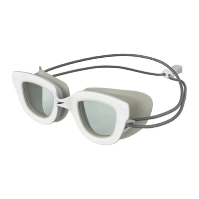 Image of Speedo Junior Sunny G Sea Seasiders Swimming Goggles Anti Leak Stylist Design Kids Holiday, White/Grey, One Size