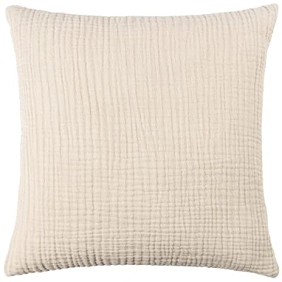 Image of Yard Lark Crinkle Cotton Feather Filled Cushion,45 x 45cm