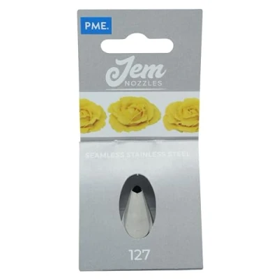 Image of PME JEM Large Petal / Ruffle Piping Nozzle no. 127, Silver
