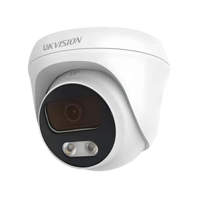 Image of UKVISION 5MP Turret Camera DS 2CE72HFT E11: Full Color Night Vision, AOC TVI, 2.8mm Fixed Lens Sturdy Metal Housing, IP67 Weatherproof, ColorVu, Perfect for CCTV Systems, 12V