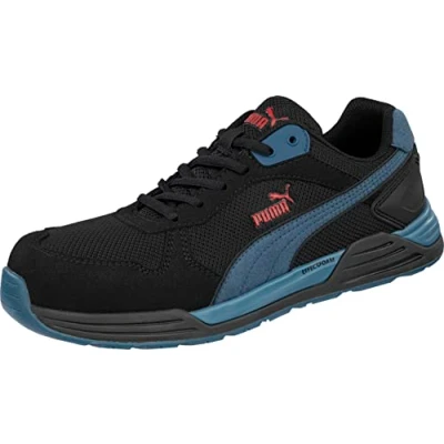 Image of PUMA Safety Frontside Black Blue Low Shoes Size 41