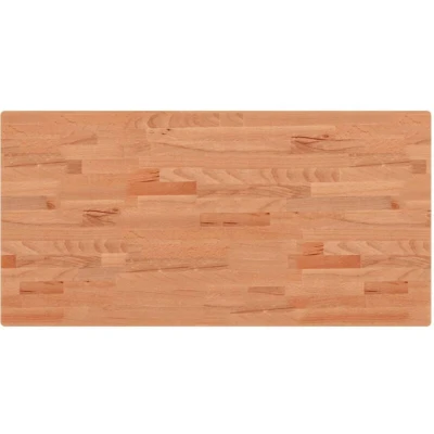 Image of vidaXL Table Top 100x50x2.5 cm Rectangular Solid Wood Beech