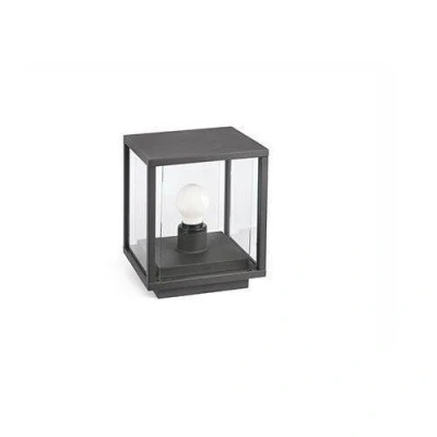 Image of Nala 1 Light Outdoor Pedestal Dark Grey IP54, E27