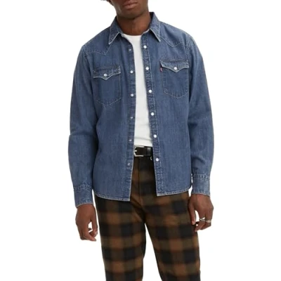 Image of Levi&#039;s Barstow Western Standard Shirt, Men&#039;s, Size: Medium, Esta noche