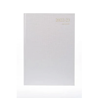 Image of Collins Essential A4 Week to View 2022 23 Academic Mid Year Diary Planner Silver, (297 x 210), ESSA43M.48 2223