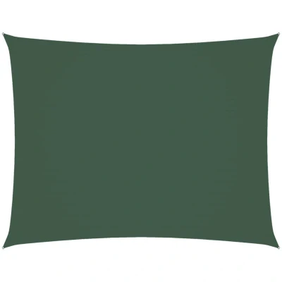 Image of vidaXL Sunshade Sail Oxford Fabric Rectangular 3x6 m Dark Green