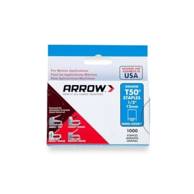 Image of Arrow T50M 508m Monel Staples 12mm (1/2in) (Box 1000) ARRT5012MS