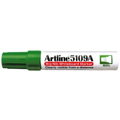 Image of Artline 5109A Big Nib Whiteboard Marker Green (Pack of 6)