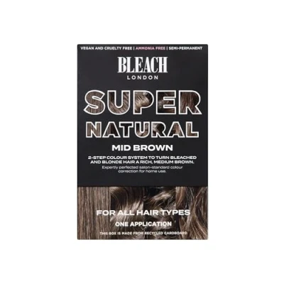 Image of BLEACH LONDON mid brown SUPER NATURAL kit Semi permanent colour correction