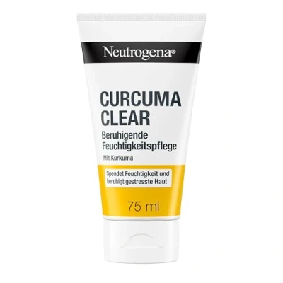 Image of Neutrogena Curcuma Clear Soothing Moisturiser Facial Cream, for Blemished and Sensitive Skin, 75 ml