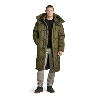 Image of G STAR RAW Men&#039;s Whistler XL long blanket, Green (dark olive D23633 D199 C744), S
