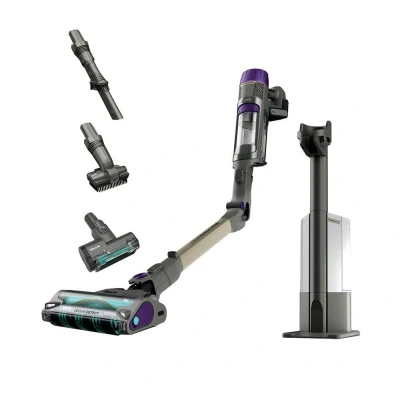 Image of Shark PowerDetect Clean &amp; Empty Cordless Vacuum Cleaner, DuoClean Detect, Reverse Clean, 2L Auto Base, Anti Hair Wrap Plus, 70 Min Runtime, Lightweight, Pet Multi Surface Tools, Grey IP3251UKT