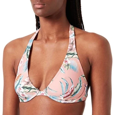 Image of ESPRIT Bodywear Women&#039;s Malibu Beach RCS high apex Bikini, Salmon 3, 36C