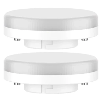 Image of ledscom.de 2 Pieces GX53 LED Bulb, Warm White (2700 K), 6.2 W, 509lm, 97, matt