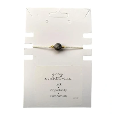 Image of VIE Single Bead Wristlet (Grey Aventurine)