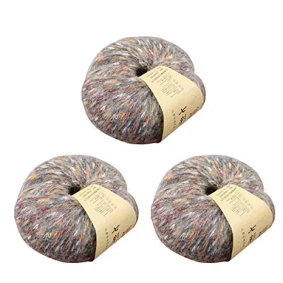 Image of WOWOWO 3x 50g Hand woven Alpaca Colorful Soft Crochet Baby Warm DIY Knitting Wool Yarn