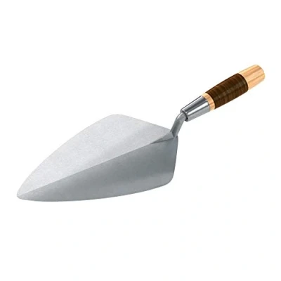 Image of Bon 72 615 Brick Trowel Forged 11 inch Wide London Leather Handle
