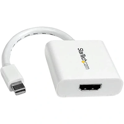 Image of StarTech.com Mini DisplayPort to HDMI Adapter mDP Video Converter 1080p DP or Thunderbolt 1/2 Mac/PC Monitor/Display/TV Passive 1.2 Dongle White