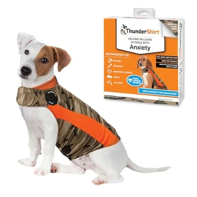 Image of ThunderShirt for Dogs, Small, Camo Polo Dog Anxiety Vest