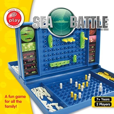 Image of Childrens Sea Battle Board Game Ships Traditional Family Fun New For 2+ Players by @ Play