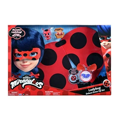 Image of Miraculous: Tales Of Ladybug And Cat Noir Deluxe Role Play Set Miraculous Costume Kids Fancy Dress With Mask Accessories Superhero Costumes For Girls Boys